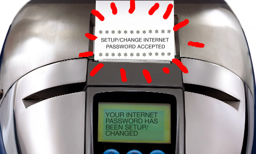 Setup/Change Internet Password accepted